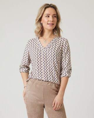 Bluse "Thea" mit Grafik-Print