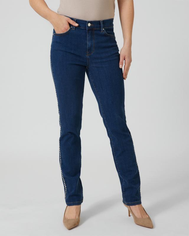 Produktabbildung für Jeans mit Nietenstreifen