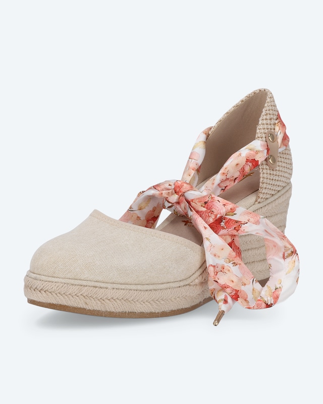 Keil-Sandalette mit Band