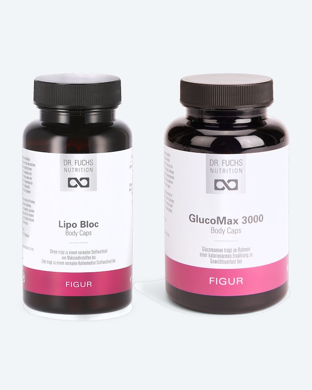 Lipo Bloc Body Caps, 90 Kps. + GlucoMax Caps, 120 Kps.