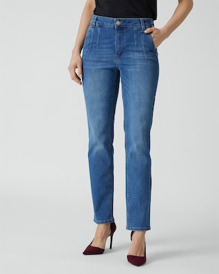 Jeans mit Abnähern
