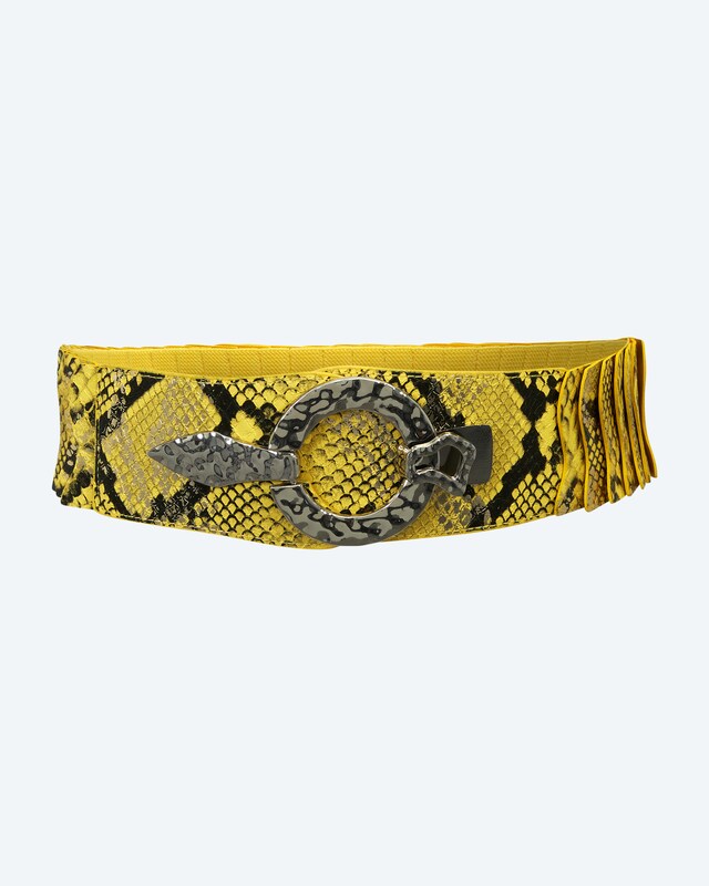 Stretchgürtel mit Snakeprint