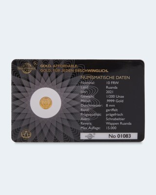 Goldmünze Schnabeltier