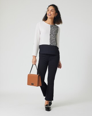 Blusenshirt mit Patchprint