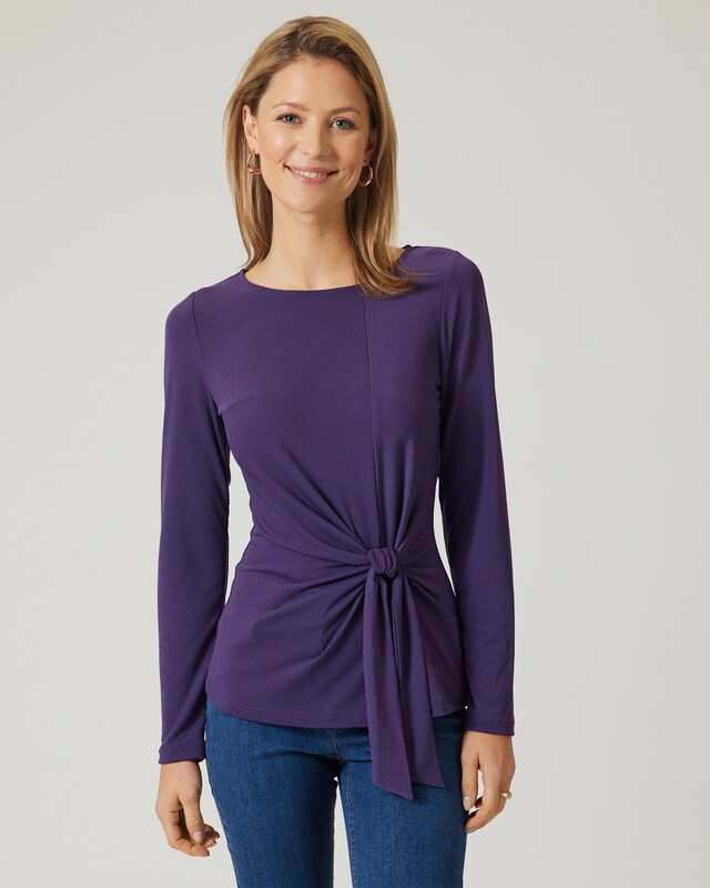 Shirt mit Wickeldetail