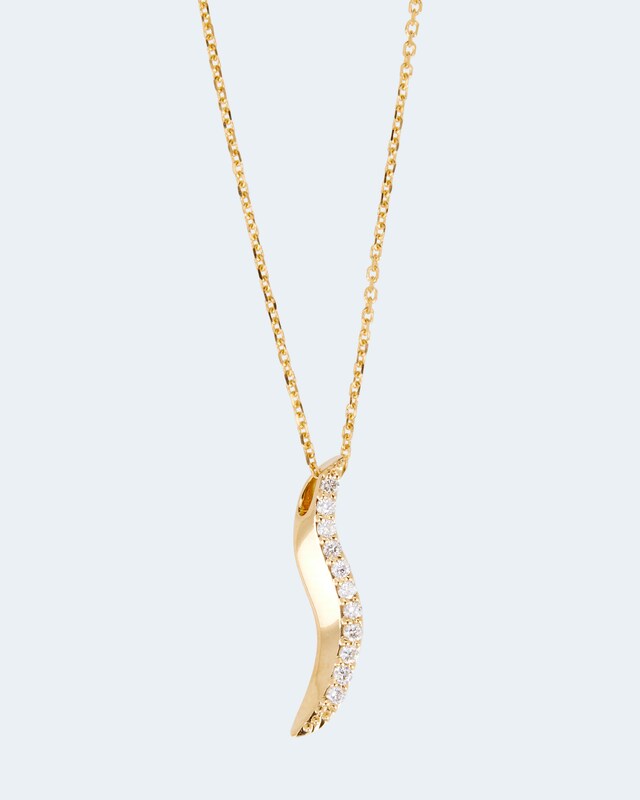 Kette mit Brillantanhänger 0,10 ct