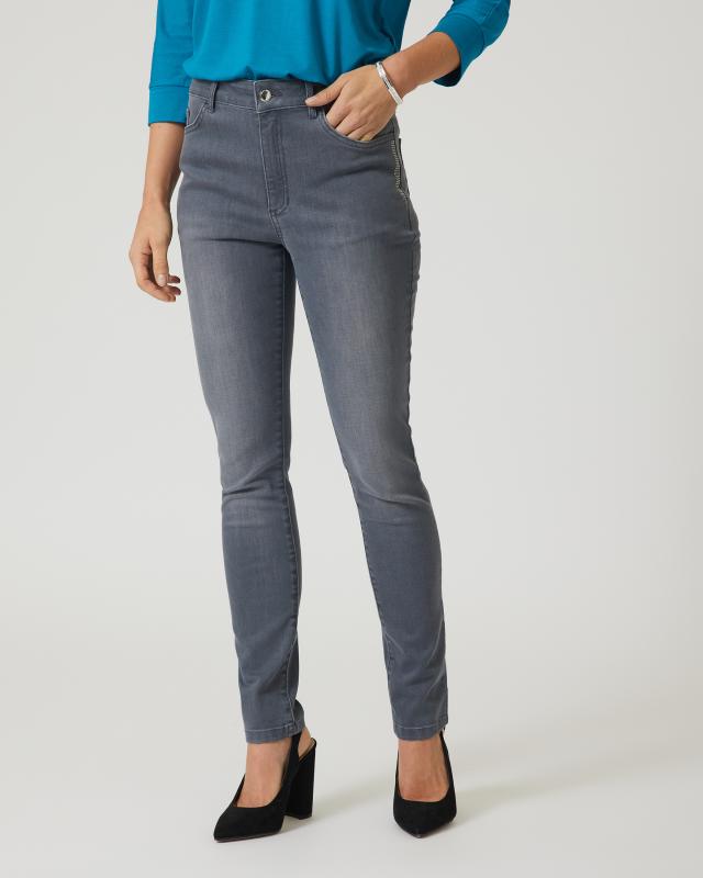 5-Pocket-Jeans mit Strass