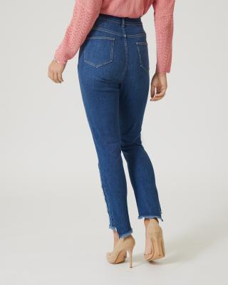Jeans mit Fransensaum
