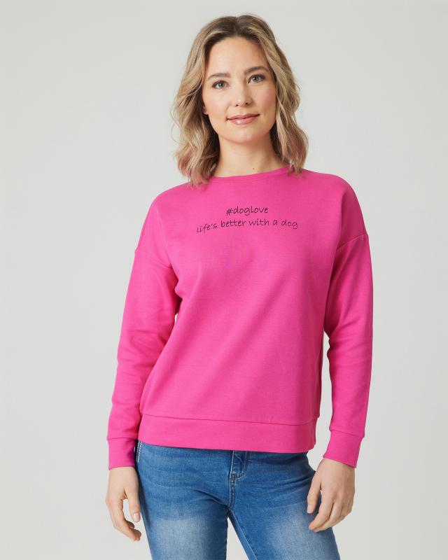Produktabbildung für Sweatshirt mit Schriftzug #doglove
