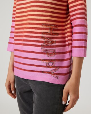 Pullover mit Streifen