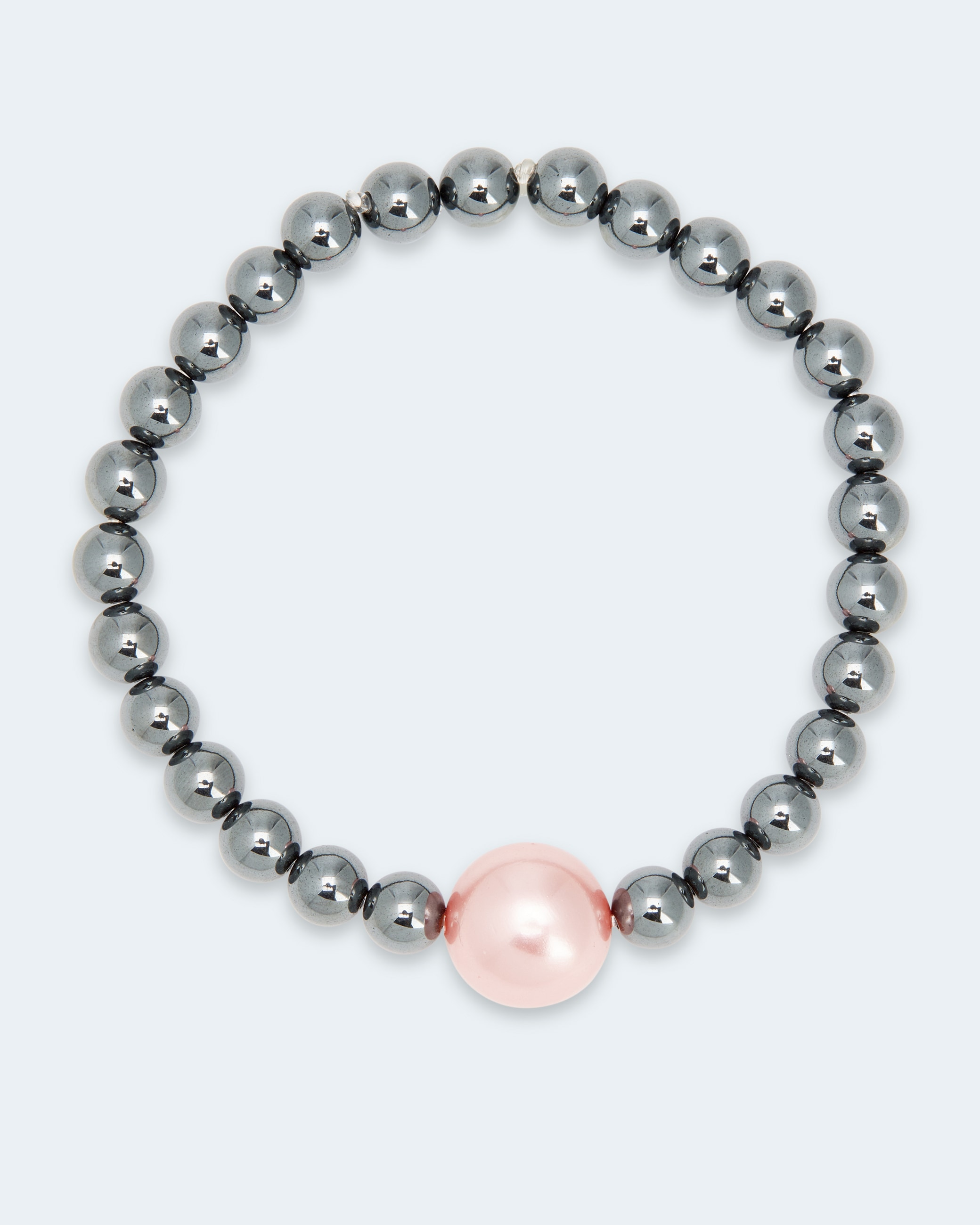 Hämatit-Armband mit MK-Perle 12mm