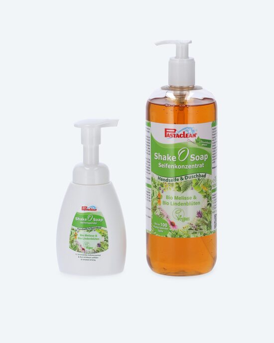 Produktabbildung für Shake O Soap Seifenkonzentrat + Spender