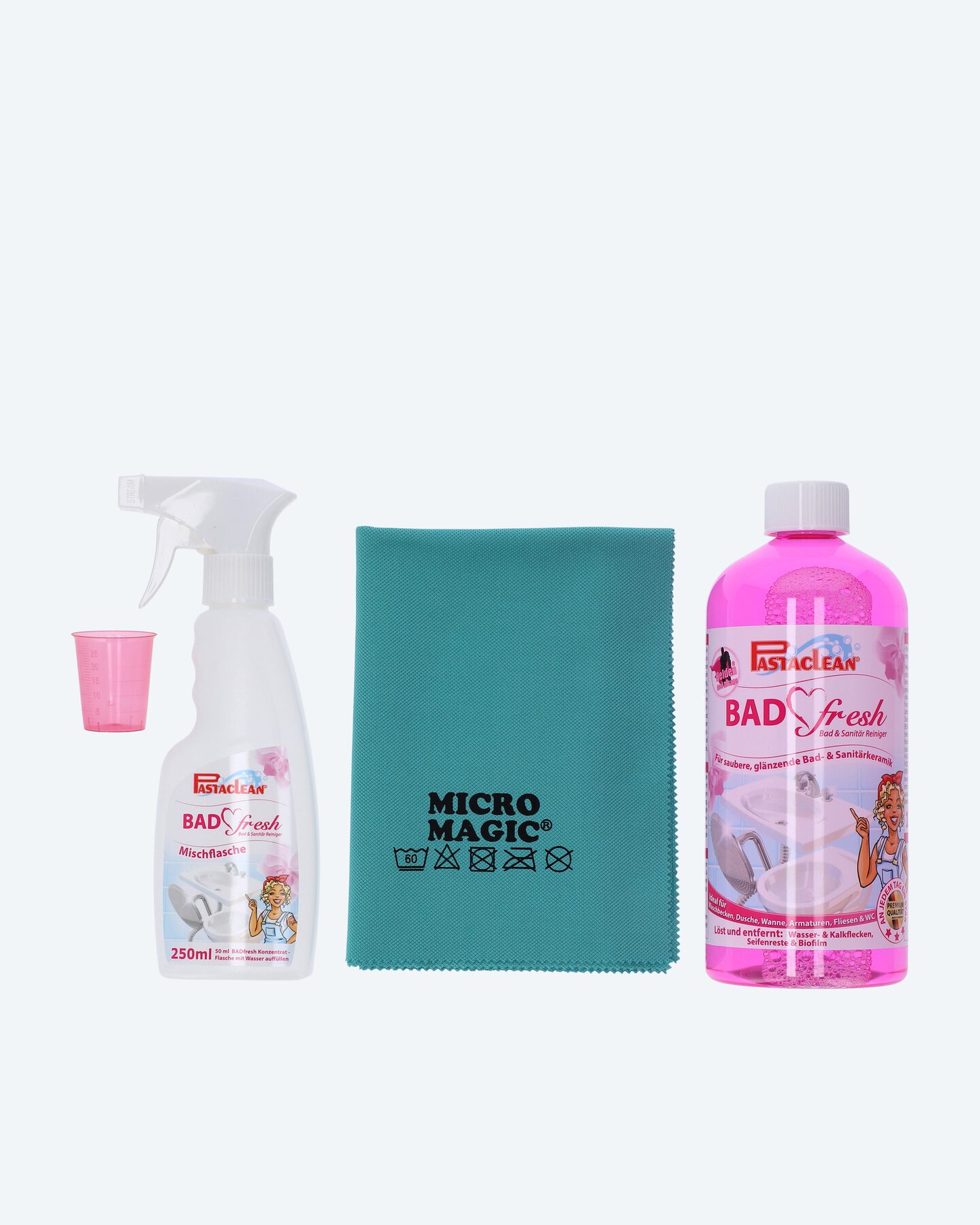 Produktabbildung für Sanitärreiniger "Bad Fresh" 1 l + Zubehör