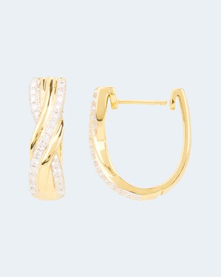 Creolen mit Diamanten und 0,60 Karat