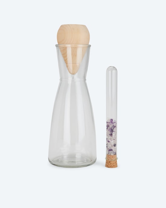Produktabbildung für Wasserkaraffe mit Zirbenholzkegel