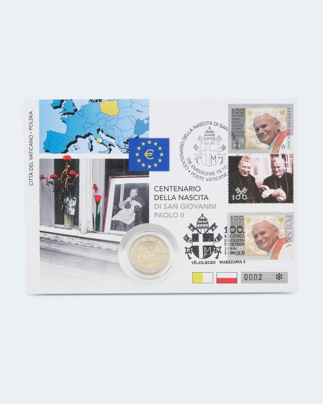 2 € Numisbrief Vatikan/Polen 2020