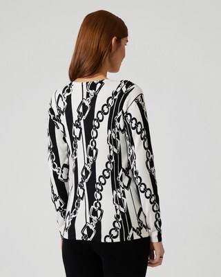 Pullover mit Kettendruck