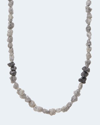 Collier mit Rohdiamanten und 30/35 Karat