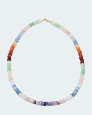 Collier mit Multicolor-Opal