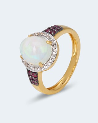 Ring mit Äthiopischem Opal