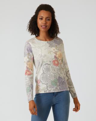 Soft-Pullover "Blumen-Mandala"