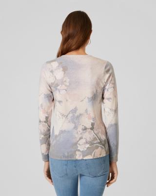 Soft Pullover "Asia-Blumen"