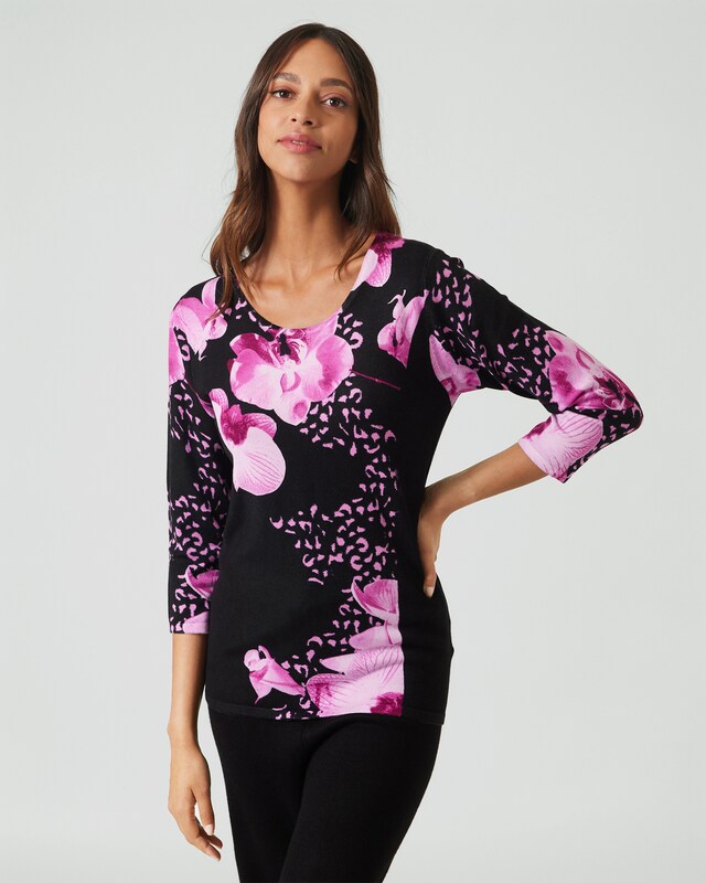 Ovanti Strickdesign Classic Pullover  Orchidee