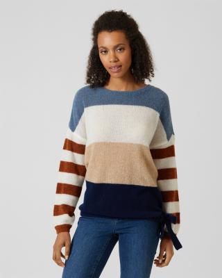 Wollpullover Color-Blocking