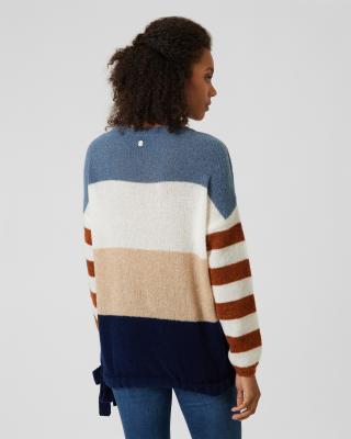 Wollpullover Color-Blocking