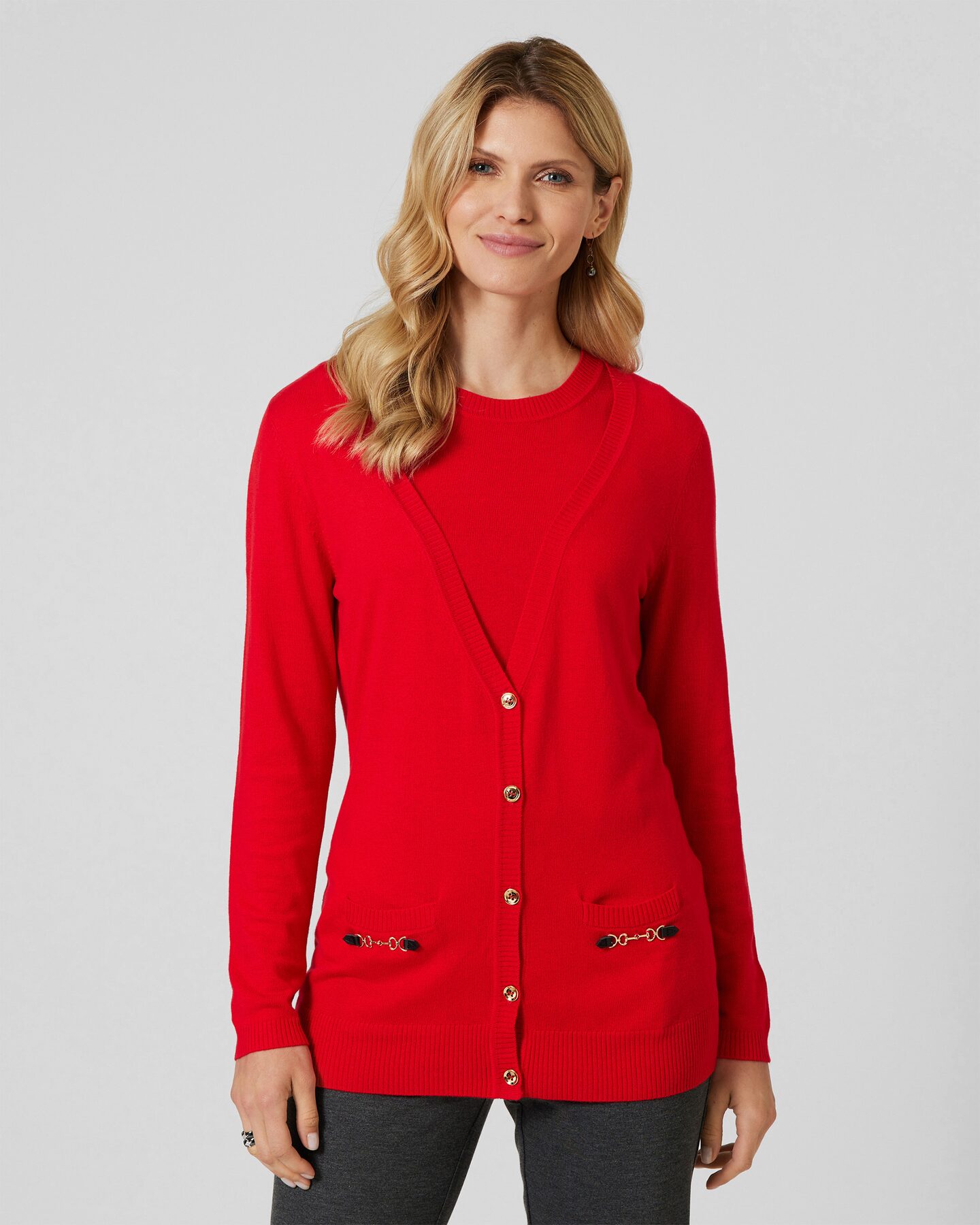 Produktabbildung für Feinstrick-Cardigan mit Seiden-Anteil
