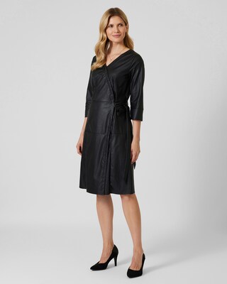 Kleid aus Lederimitat