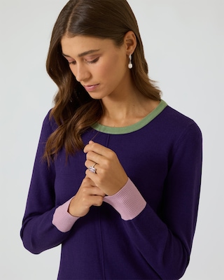 Produktabbildung 5 für Strickkleid im Colourblock-Design