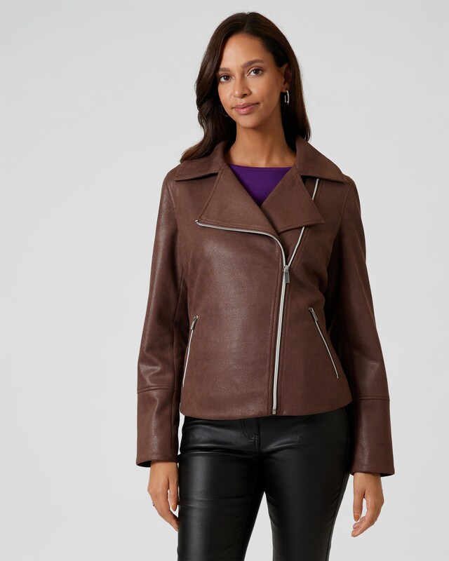 Bikerjacke mit Schimmer