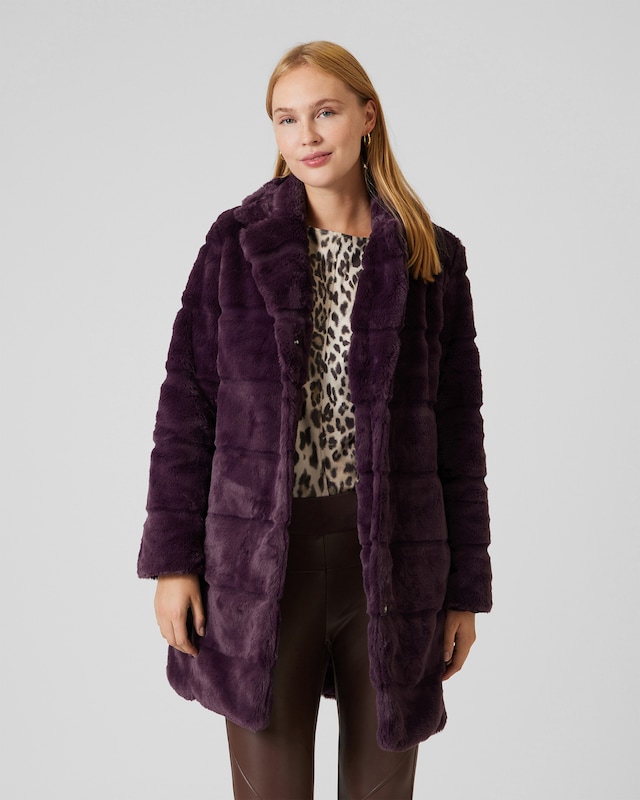 Wendejacke mit Webpelz