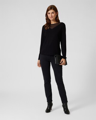 Shirt mit Mesh-Einsatz