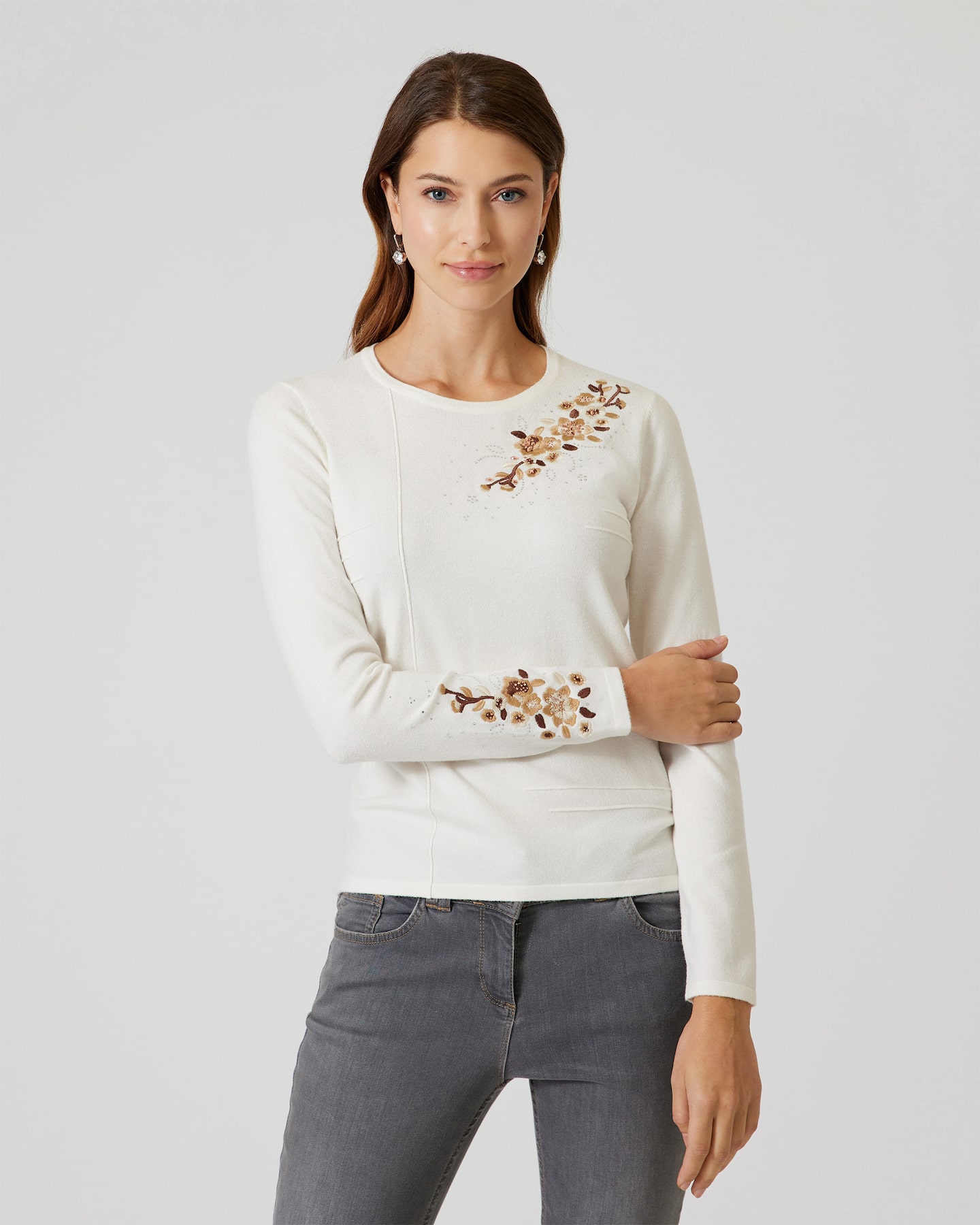 Produktabbildung für Soft Pullover mit Stickerei