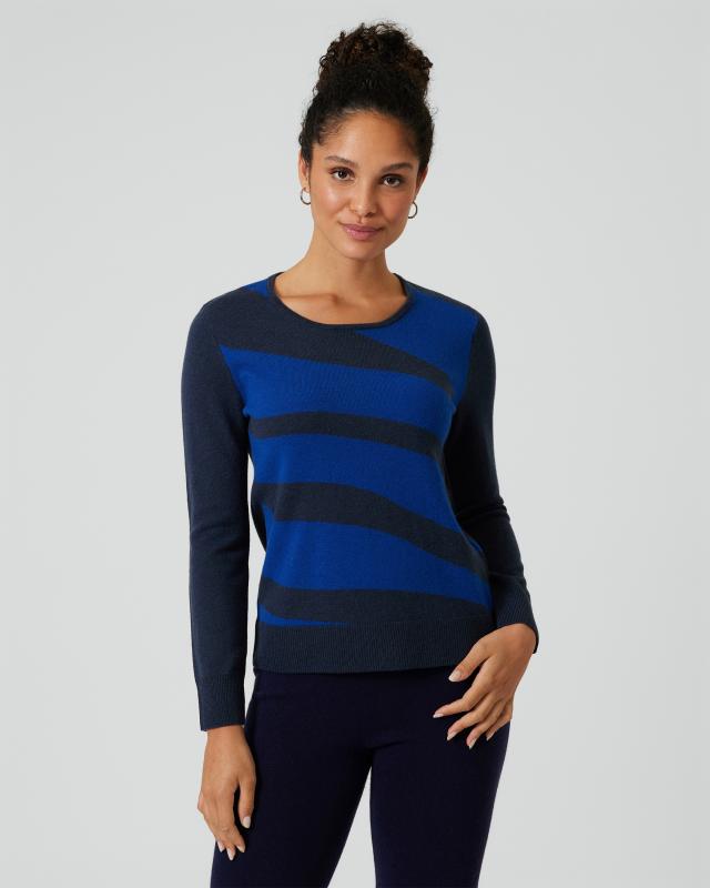 Cashmere Blend Pullover mit Muster
