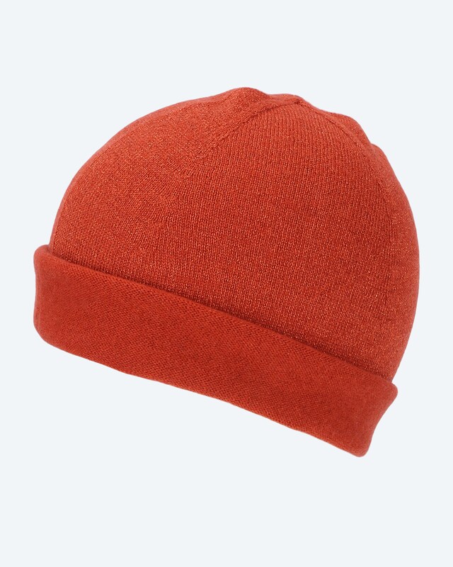 Beanie mit Glanzgarn