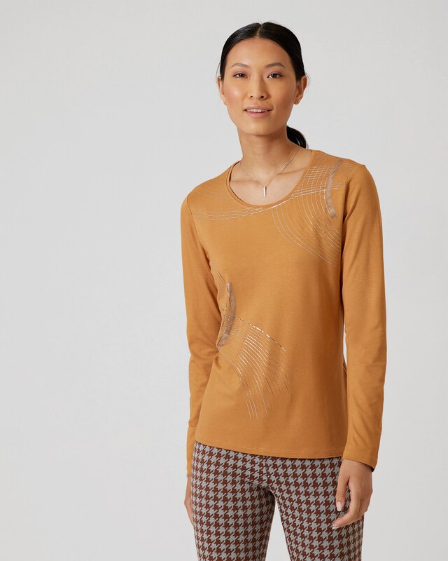Shirt mit Blüten-Mixdruck