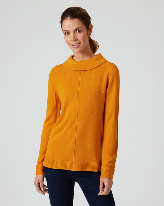 Produktabbildung für Pullover mit Umlegekragen