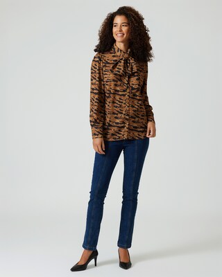 Bluse mit Schluppe
