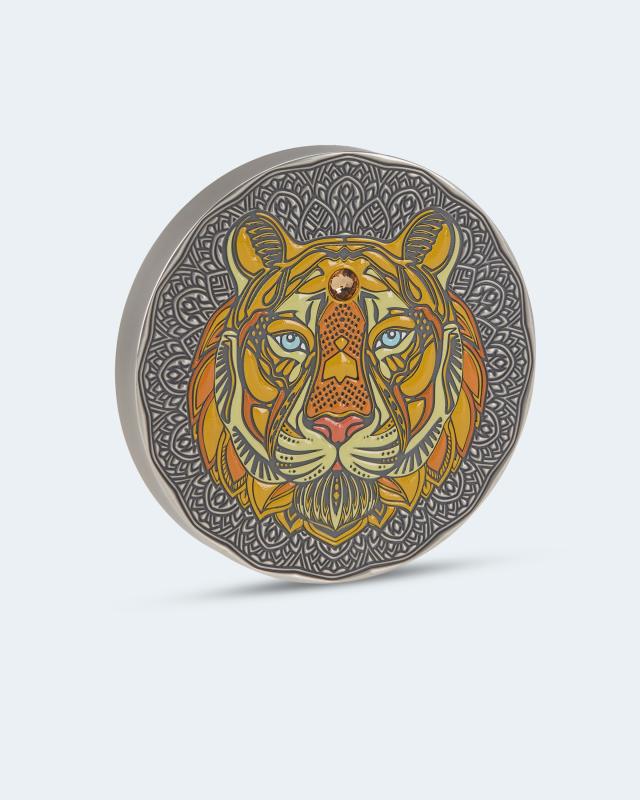 Produktabbildung für Silberkilo Mandala Tiger Swarovski®