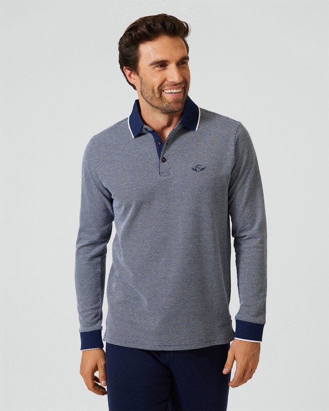 Jacquard-Poloshirt