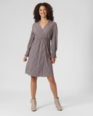 Kleid in Wickeloptik