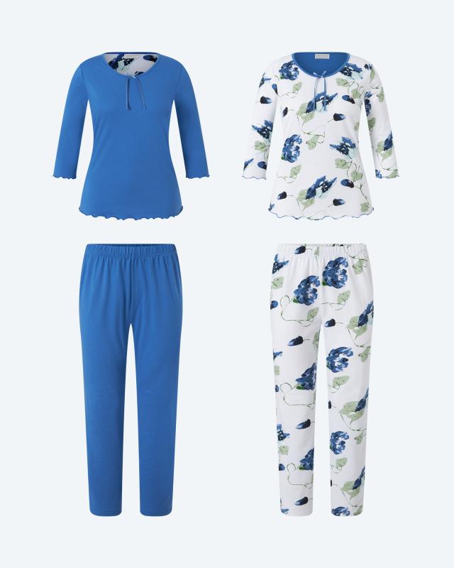 Produktabbildung für Pyjama mit Dekoschleife, Doppelpack