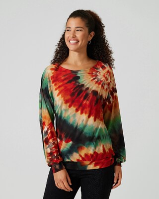 Shirt mit Batikdruck