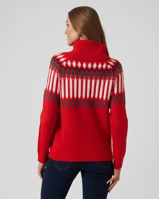 Norwegerpullover mit Rollkragen