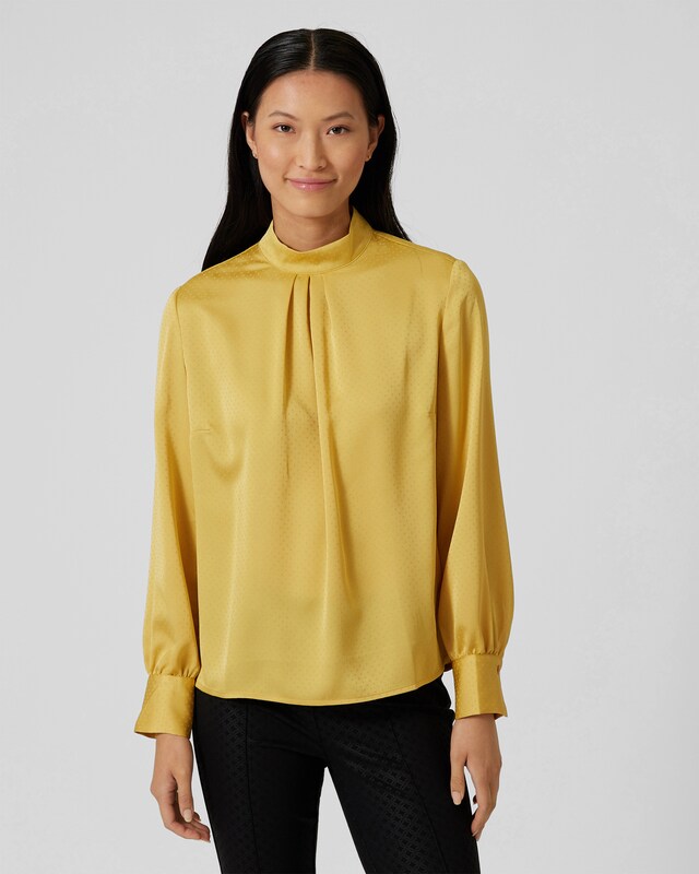 Couture Bluse mit Stehkragen