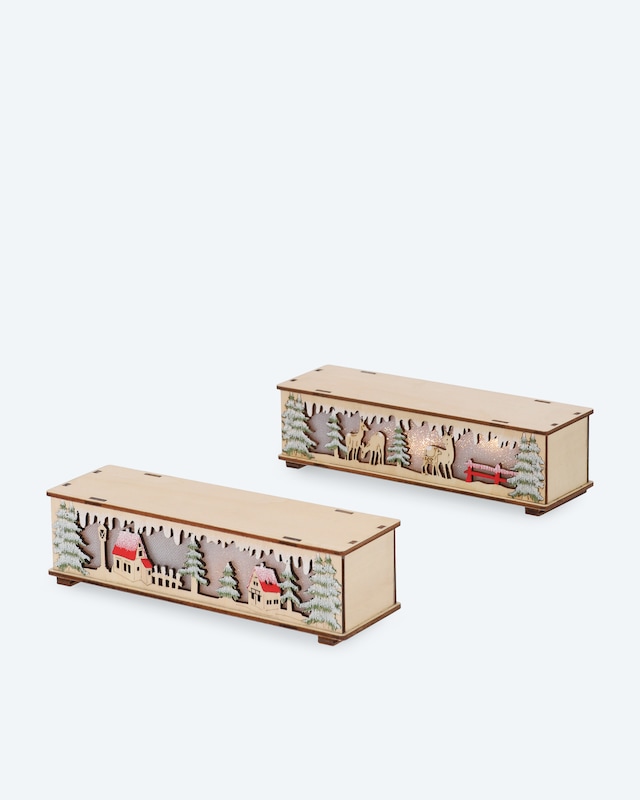 Produktabbildung für LED-Sockel für LED-Schwibbogen, 2tlg.