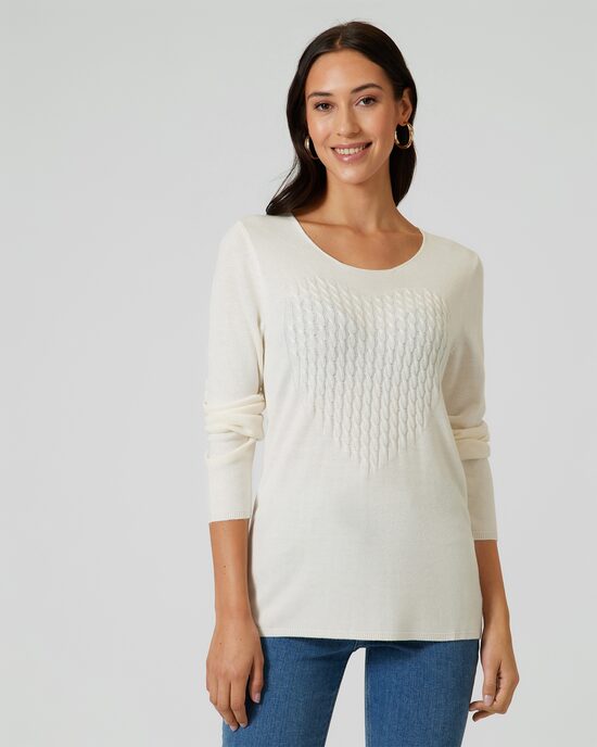 Produktabbildung für Pullover mit Herz-Motiv